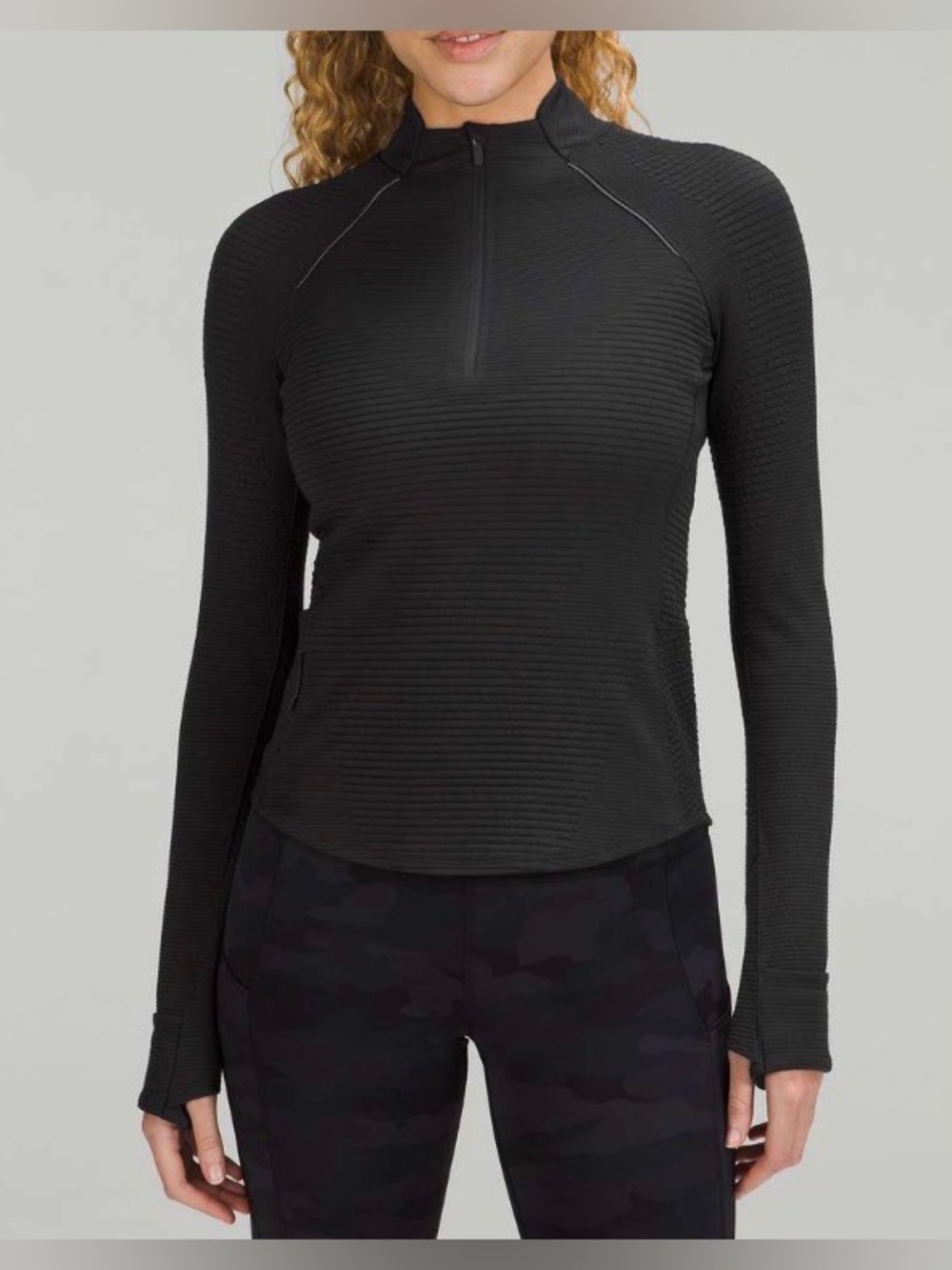 NWOT New Lululemon Ventscape Half-Zip Long-Sleeve Shirt Black